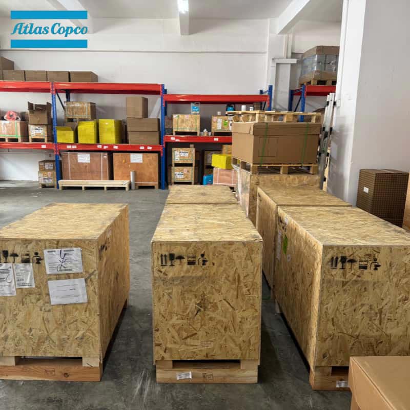 Atlas Copco 1616757591 2902022210 Ægte luftendeskrueelement GA GX-seriens kompressorhoved