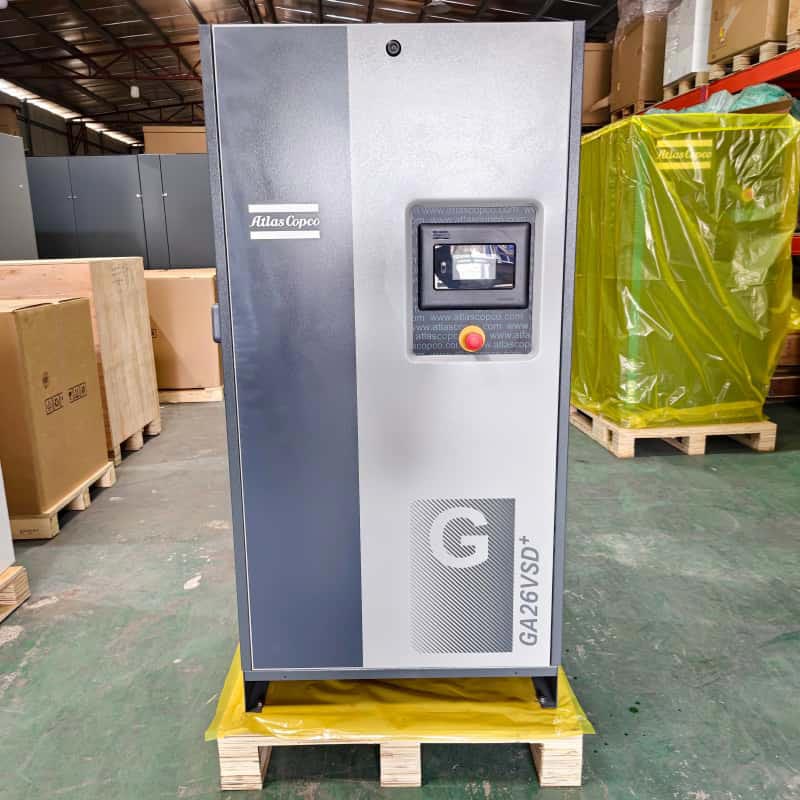 Atlas Copco luftkompressor original GA26 VSD + 26kW 35HK variabel hastighed olieindsprøjtet roterende skrue luftkompressor 13Bar