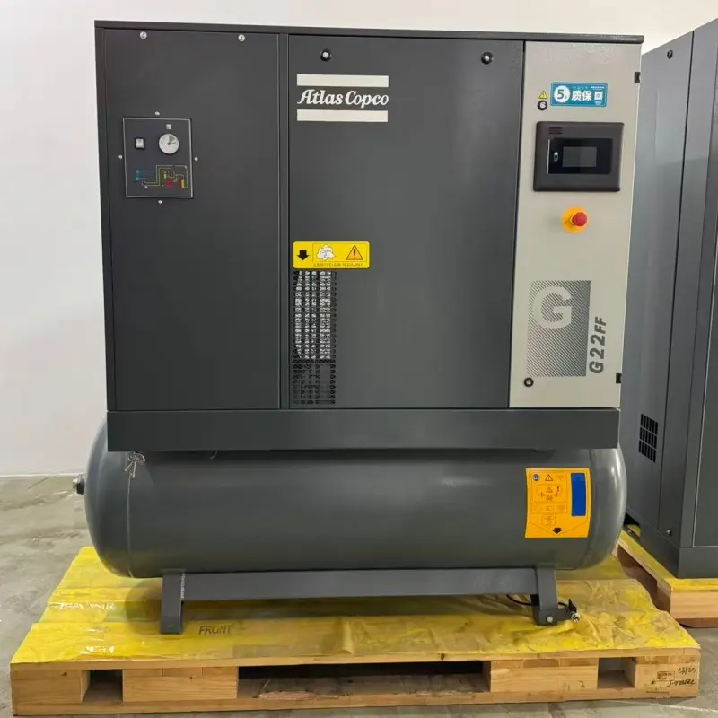 Atlas Copco G22FF 22kW 30HK olieindsprøjtet roterende skrueluftkompressor til industriel fremstilling