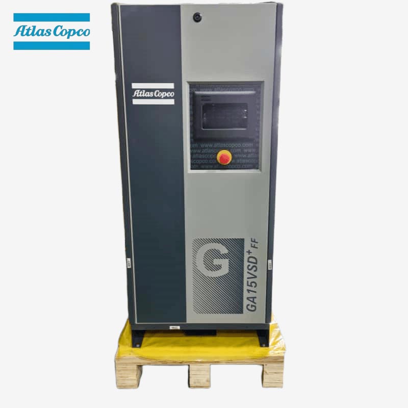 Atlas Copco GA15 VSD Plus FF 15kW 20HK variabel hastighed olieindsprøjtet skrueluftkompressor integreret tørretumbler