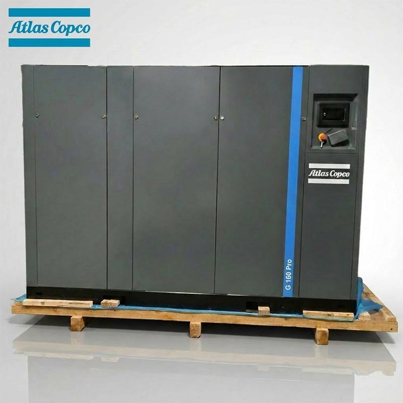 Atlas Copco GA160 Pro 160kW 215HK olieindsprøjtet roterende skrueluftkompressor 7.5 10Bar 1543CFM
