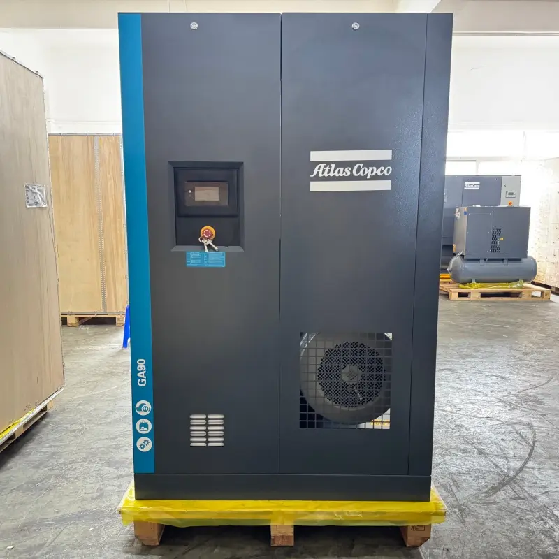 Atlas Copco GA90 90 kW 125 HK olieindsprøjtet roterende skruekompressor ægte