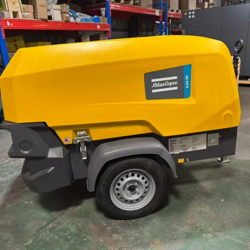 Atlas Copco XAS 88 KD bærbar diesel luftkompressor konstruktion Minedrift Ægte